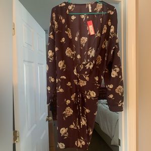 Purple flowered wrap dress from Target. Size XL.
